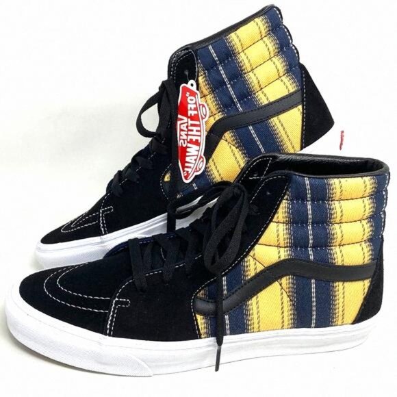 💖MEGA SALE💖VANS SK8-HI Denim Womens Stripes s Black VN0A4BV6TRM Canvas - Picture 1 of 11